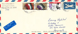 USA Postal Stationery Cover Uprated And Sent To Denmark - 2001-10