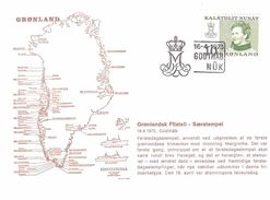 Greenland 1975 Special Cancellation  On Card, Godthåb 16.4.73, Card - Briefe U. Dokumente