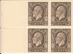 CANADA, 1933, Bookletpanes Of Booklet 22, 4x2c. Sc 196a - Pagine Del Libretto