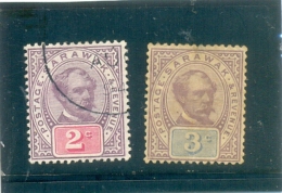 1889 SARAWAK Y & T N° 11 Et 11 ( O ) 2c 3c - Sarawak (...-1963)