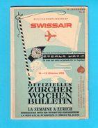 ZURICH - 1959. Bulletin ... Original Vintage Publication * Suisse Schweiz Svizzera * Swissair Omega ... - Other & Unclassified