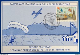 1997 PORDENONE LA COMINA CAMPIONATO NAZ DI PARACADUTISMO 34° ANNIV FONDAZIONE SEZ ASSOC NAZ.LE PARACADUTISTI D'ITALIA - Parachutting