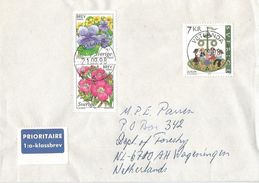 Sweden 1998 Vetlanda Flowers May Tree Cover - Storia Postale