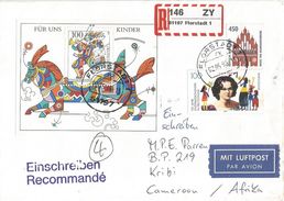 Germany 1996 Florstadt Children Puppet Registered Cover - R- & V- Labels