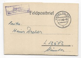 FELDPOSTBRIEF DA VAREL ANNO 1943 - Otros & Sin Clasificación