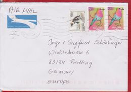 PAR AVION LETTER  COVER SOUTH AFRICA SENT GERMANY STAMPS BIRD PINGUIN - Aéreo