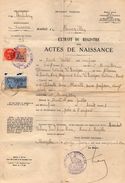 VP10.848 - Mairie De MUZILLAC - 1941 - Généalogie - Extrait D'Acte De Naissance De G.N. LE DUIGOU Née Le 30 - 07 - 1900 - Collections