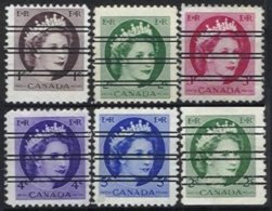 CANADA, Yv 267/71, 268a, Used, F/VF - Voorafgestempeld