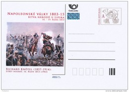 Czech Rep. / Postal Stat. (Pre2013/47) Battle Of The Nations At Leipzig 1813 (1) Richard Knötel "Conflict Hussars" - Revolución Francesa