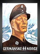 Militaria WW2 - Photo Affiche De Propagande Allemande - Germanske SS Norge - 1939-45