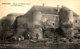 58 - BAZOCHES - Ruines Du Château Féodal (vue Sud-Ouest) - Bazoches
