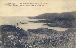 Belgian Congo Postal Stationery Picture Postcard "Mobimbi Bay" 10 C. Unposted With 1922 Kambove Cancel - Entiers Postaux