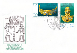 L4312 - DDR / FDC (1978) 1085 Berlin: Cultural Items - Egyptian Museum Berlin (20 Pf, 25 Pf) - Egiptología