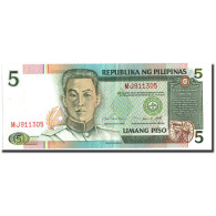 Billet, Philippines, 5 Piso, Undated (1995), Undated, KM:180, TTB+ - Filipinas