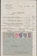 Greece D. GRILIOPULO Calamata 1926 Cover Via LOUTRAKI To Denmark Lettera 4-Colour Franking & Original Letter (3 Scans) - Cartas & Documentos