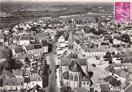 18-SANCOINS-L'EGLISE LA RUE MAURICE LUCAS VUE DU CIEL - Sancoins