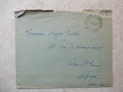 Lettre Belgique Service Militaire1954 Postes-postereijen B.p.s. 10 - Altri & Non Classificati