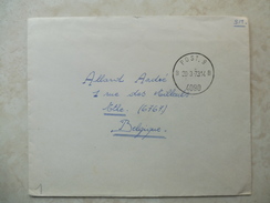 Lettre Belgique Service Militaire 1973 ( Cachet Post. 9 )  Code Postal 4090 Aachen - Otros & Sin Clasificación