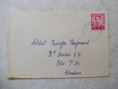 Lettre Belgique Service Militaire 1955 Ethe. ( Baudouin A Lunette ) - Other & Unclassified