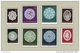 Hungary 1960. Costumes - Halas Lace Nice Set MNH (**) Michel: 1660-1667 / 10 EUR - Unused Stamps