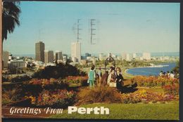 °°° 8106 - AUSTRALIA - GREETINGS FROM PERTH - 1981 With Stanps °°° - Perth