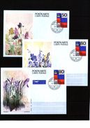 Liechtenstein 1987 Michel P85-P87 Nice Selection Of Postcards Fine Used - Entiers Postaux