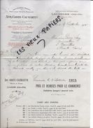 21 - Côte-d'or - LACANCHE - Facture COSTE-CAUMARTIN - Haut-fourneau, Fonderie - 1915 - REF 76B - 1900 – 1949