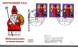 ALLEMAGNE  BERLIN  FDC   1971 Jouets En Bois Ange Noel - Marionetas