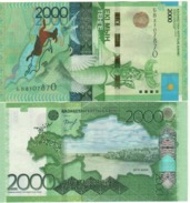 KAZAKHSTAN   New  2'000 Tenge  Pnew  Issued 2017  New Signature & Date - Kazakhstán