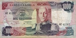 Angola , 1972 , 1000 Escudos , Marechal Carmona , Used - Angola