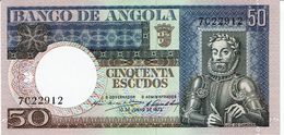 Angola , 1973 , 50 Escudos , Luiz De Camões , Uncirculated - Angola