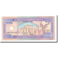 Billet, Somaliland, 10 Shillings = 10 Shilin, 1996, KM:2b, NEUF - Somalië