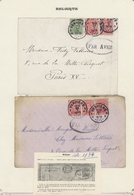 Br Belgien: 1919/1946, Remarkable Lot With 5 Covers, Comprising Two Covers From Jan 21st Resp. Jan 23rd - Andere & Zonder Classificatie