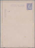 GA Belgien - Ganzsachen: 1886/1896, Lettercards 10c. Rose And 25c. Blue, Specialised Assortment Of 15 U - Andere & Zonder Classificatie