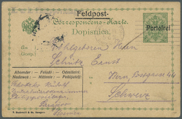 Br Bosnien Und Herzegowina (Österreich 1879/1918): 1914/1918  13 (verwendete) Feldpostbrief/Feldpostkar - Bosnië En Herzegovina