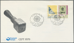 **/ Dänemark - Färöer: 1979/1980, Album Mit Europa Cept Ausgaben Mit 20 FDC Und 12 Kleinbögen Der Ausgab - Faeroër