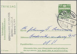 GA Dänemark - Ganzsachen: 1932/1958. Lot Containing 55 Only Different Private- And Official Postcards O - Postal Stationery