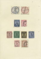 Finnland: 1856/1901; Auch Diese Sammlung Lockt Mit Philatelistischen Feinheiten: Breit Gerandete Mi. - Storia Postale