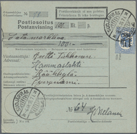 Br Finnland: 1900's-1944 Formerly Finnish P.O.s: Group Of 64 Covers, Postcards, Packet Cards And Postal - Briefe U. Dokumente