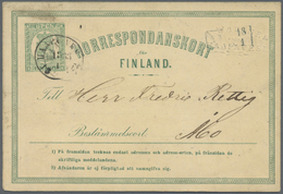 GA Finnland - Ganzsachen: 1872 From, Comprehensive Lot Of 153 Predominantly Used Postal Stationeries Co - Entiers Postaux