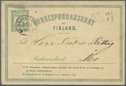 GA Finnland - Ganzsachen: 1872 From, Comprehensive Lot Of 153 Predominantly Used Postal Stationeries Co - Interi Postali