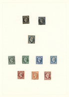 O/Br/Brfst Frankreich: 1841/1900, Petty Collection Of Stamps And Some Covers (these From Pre-philately) On Albu - Oblitérés