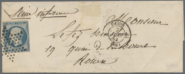 Br Frankreich: 1853/1863, EMPIRE ND, Lot Of 30 Entires (incl. One 25c. PRESIDENCE), Slighty Varied Cond - Gebraucht