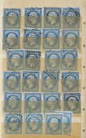 O Frankreich: 1853/1861, 20c. Napoleon (Michel No. 13, Maury No. 14), Group Of 226 Selected Values, Fr - Used Stamps