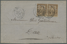 Br Frankreich: 1878/1901: 60 Meist Bessere Belege Mit Frankaturen Type Sage Mit Diversen Besseren Porto - Used Stamps