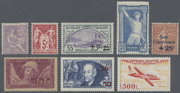 ** Frankreich: 1900/1959, MNH Collection In Leuchtturm Album With Some Better Issues Like 5 Franc From - Oblitérés