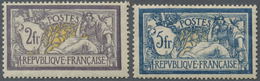 */** Frankreich: 1900/1906, Lot Of 15 Mint Stamps, Slightly Varied Condition, Incl. Merson 2fr. And 5fr. - Gebruikt