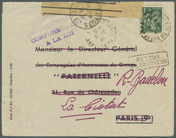 Br/GA Frankreich: 1939/1945: Ca. 60 Briefe Und Karten Meist Aus Der Zeit Des 2. Weltkrieges, Dabei Kriegsg - Used Stamps