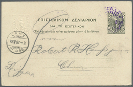 GA/O Griechenland - Ganzsachen: 1900/1940 Mehr Als 60 Gebrauchte Ganzsachen, Viele Postkarten, Dabei Eini - Postwaardestukken