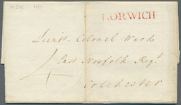 Br Großbritannien - Vorphilatelie: 1762 - 1860, Collection Off 77 Entire Folded Letters Mostly Until 18 - ...-1840 Préphilatélie